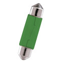 Lámpara Miniatura C5W - PLAFONIER 11 x 38 mm Verde KRAWEHL 12V 5W Caja