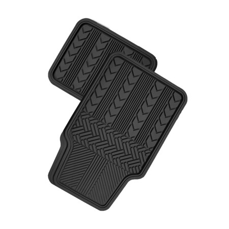 Tapis PVC Type de pneu - Noir 4 pièces