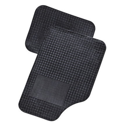 Alfombras 100% PVC - Negro Juego 4 piezas