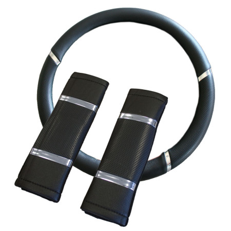 Steering wheel cover + 2 Belt protector - KRAWEHL