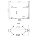 2 Post Lift Semi-automatic 4,2T 230V