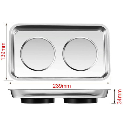 Bandeja Magnética 239x139mm
