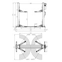 Elevador de 2 colunas automático 4T - Base H