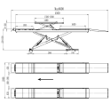 Pont ciseaux (surface) double élévation pour alignement 4T